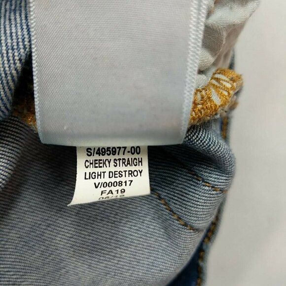 Gap Denim Cheeky Straight Jeans Medium Wash 4 27P - Picture 8 of 9